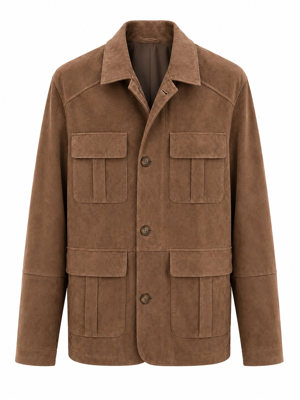 Erkek Espresso Deri Blazer Ceket