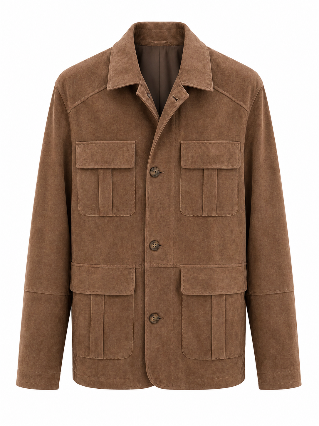 Erkek Espresso Deri Blazer Ceket